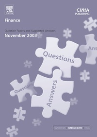 Enlarge image Cover: Finance November 2003 Exam Q and As - CIMA Publishing
