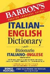 Enlarge image Cover: Italian-English Dictionary - Barron's Educational Series Inc.,U.S.