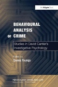 Cover: Behavioural Analysis of Crime - Routledge
