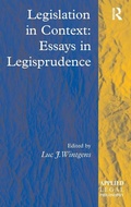 Cover: Legislation in Context: Essays in Legisprudence - Routledge