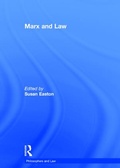 Cover: Marx and Law - Routledge