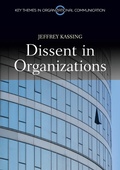 Cover: Dissent in Organizations - Polity Press