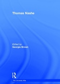 Cover: Thomas Nashe - Routledge
