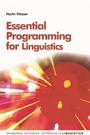 Cover: Essential Programming for Linguistics - Edinburgh University Press