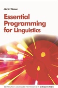 Cover: Essential Programming for Linguistics - Edinburgh University Press