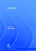 Cover: John Lyly - Routledge
