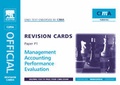 Cover: CIMA Revision Cards: Performance Evaluation - CIMA Publishing