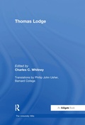 Cover: Thomas Lodge - Routledge