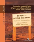 Cover: Les conceptions de la propriete fonciere a l'epreuve des revendications autochtones - Pacific-Credo Publications