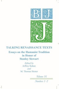 Enlarge image Cover: Talking Renaissance Texts - Edinburgh University Press