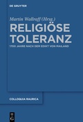 Cover: Religi&ouml;se Toleranz - De Gruyter
