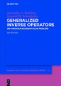 Cover: Generalized Inverse Operators - De Gruyter