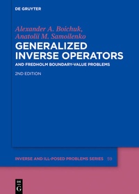 Enlarge image Cover: Generalized Inverse Operators - De Gruyter