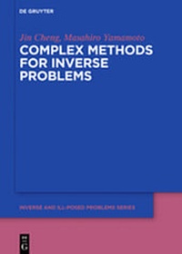 Enlarge image Cover: Complex Methods for Inverse Problems - De Gruyter