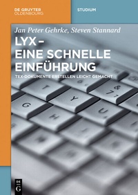 Abbildung von: LyX - Eine schnelle Einführung - De Gruyter Oldenbourg