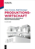 Cover: Produktionswirtschaft - De Gruyter Oldenbourg