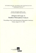 Cover: Religion and Logic in Buddhist Philosophical Analysis - Verlag der &ouml;sterreichischen Akademie der Wissenschaften