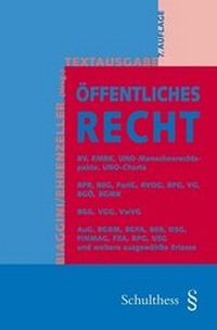 Abbildung von: Textausgabe Öffentliches Recht - Schulthess Juristische Medien