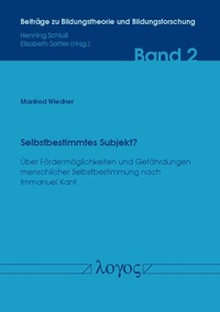 Enlarge image Cover: Selbstbestimmtes Subjekt? - Logos Berlin