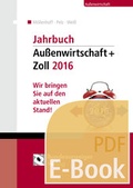 Cover: Jahrbuch Au&szlig;enwirtschaft + Zoll 2016 (E-Book) - Reguvis Fachmedien