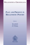 Cover: Past and Present in Hellenistic Poetry - Peeters Publishers