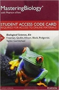 Enlarge image Cover: Mastering Biology with Pearson Etext -- Standalone Access Card -- For Biological Science - Pearson