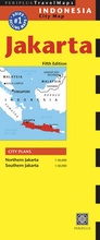 Cover: Jakarta Travel Map Fifth Edition - Periplus Editions