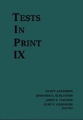 Cover: Tests in Print IX - Buros Institute of Mental Measurements,U.S.