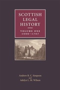 Cover: Scottish Legal History - Edinburgh University Press