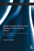 Cover: Great Economic Thinkers from Antiquity to the Historical School - Routledge