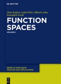 Cover: Function Spaces, 2 - De Gruyter
