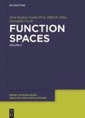Cover: Function Spaces - De Gruyter