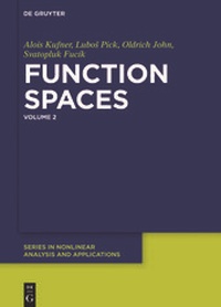 Enlarge image Cover: Function Spaces - De Gruyter