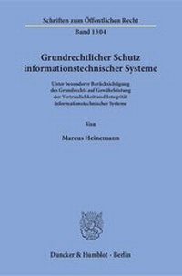 Abbildung von: Grundrechtlicher Schutz informationstechnischer Systeme - fibre