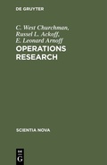 Cover: Operations Research - De Gruyter Oldenbourg