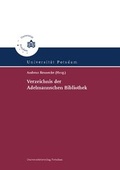 Cover: Verzeichnis der Adelmannschen Bibliothek - Universit&auml;tsverlag Potsdam