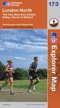 Abbildung von: London North, The City, West End, Enfield, Ealing, Harrow & Watford - Ordnance Survey