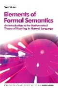 Cover: Elements of Formal Semantics - Edinburgh University Press