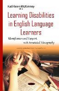 Enlarge image Cover: Learning Disabilities in English Language Learners - Nova Science Publishers Inc