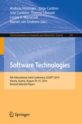 Cover: Software Technologies - Springer