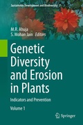 Cover: Genetic Diversity and Erosion in Plants - Springer