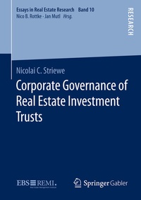 Abbildung von: Corporate Governance of Real Estate Investment Trusts - Springer Gabler