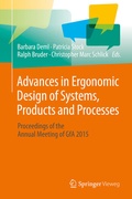 Cover: Advances in Ergonomic Design of Systems, Products and Processes - Springer Vieweg