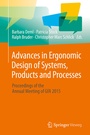 Cover: Advances in Ergonomic Design of Systems, Products and Processes - Springer Vieweg