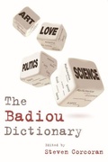 Cover: The Badiou Dictionary - Edinburgh University Press