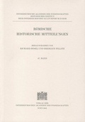 Cover: R&ouml;mische Historische Mitteilungen / R&ouml;mische Historische Mitteilungen Band 47/2005 - Verlag der &ouml;sterreichischen Akademie der Wissenschaften
