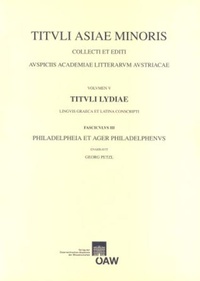 Enlarge image Cover: Tituli Lydiae Linguis Graeca et Latina Conscripti - Verlag der österreichischen Akademie der Wissenschaften
