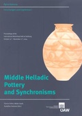 Cover: Middle Helladic Pottery and Synchronisms - Verlag der &ouml;sterreichischen Akademie der Wissenschaften