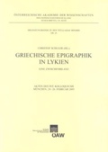Cover: Griechische Epigraphik in Lykien. Eine Zwischenbilanz - Verlag der &ouml;sterreichischen Akademie der Wissenschaften