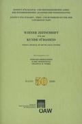 Cover: Wiener Zeitschrift f&uuml;r die Kunde S&uuml;dasiens und Archiv f&uuml;r Indische Philosophie, Band 50 (2006) - Vienna Journal of South Asian Studies, Vol. 50 (2006) - Verlag der &ouml;sterreichischen Akademie der Wissenschaften